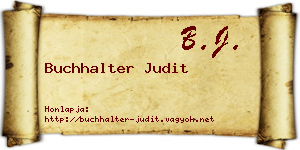 Buchhalter Judit névjegykártya